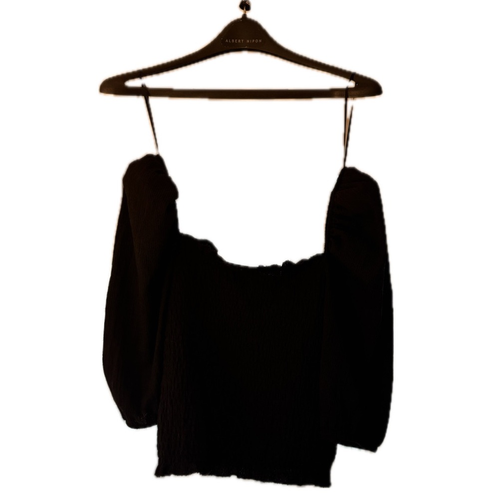 Black Off-Shoulder Top